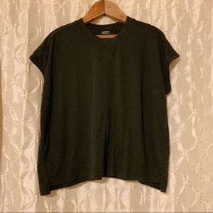 Girlfriend Collective Black Boxy Tee Shirt